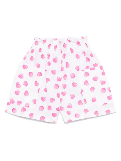 Monnalisa heart-print shorts
