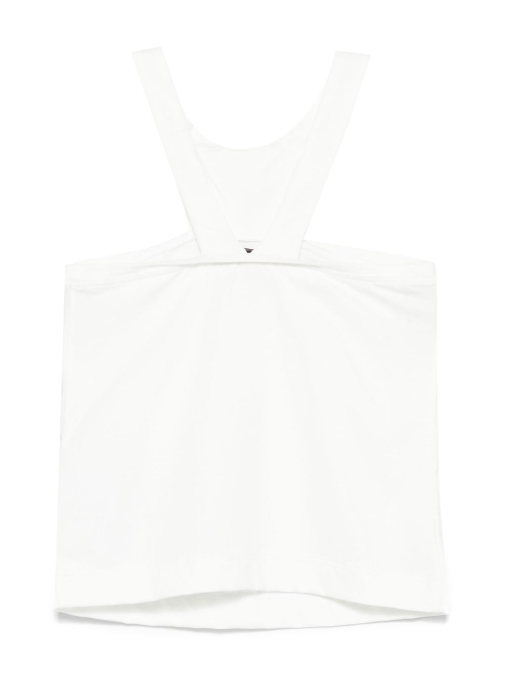 Monnalisa Tanktop met logoplakkaat - Wit