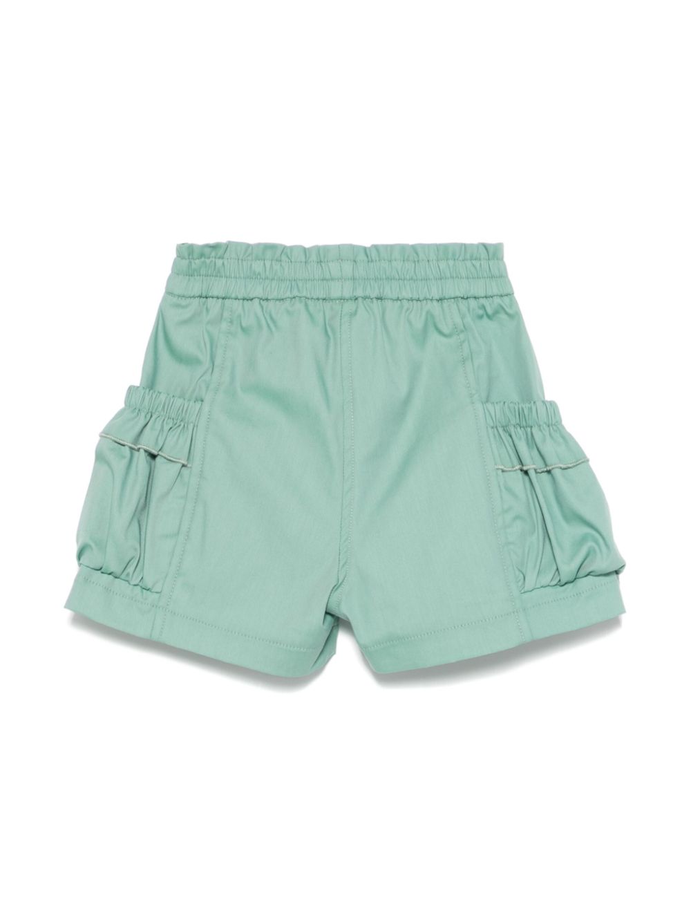 Monnalisa logo-plaque shorts - Green