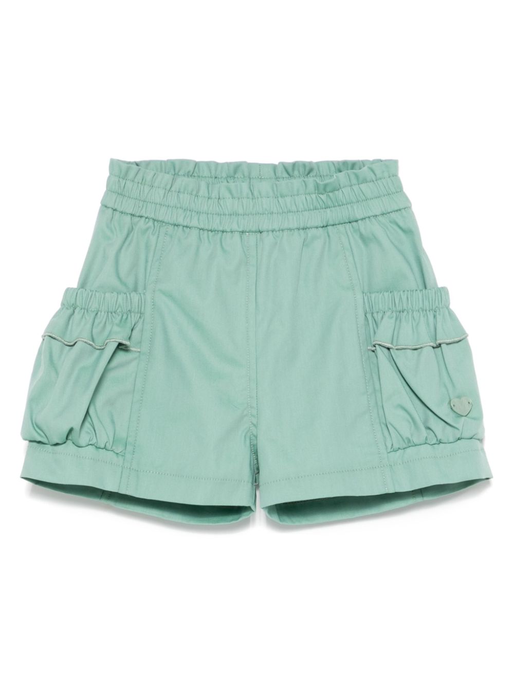 Monnalisa Shorts met logoplakkaat Groen