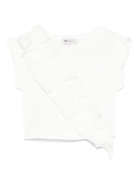 Monnalisa ruffle-detail T-shirt