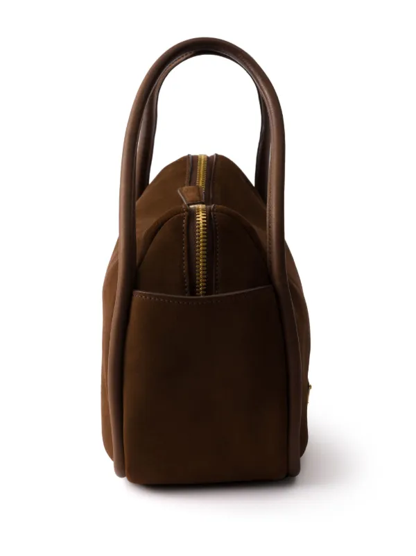 【送料&関税込】Prada Bags.. Brown PRADA Handbag shoulder bag 2way Leather Brown Guarantee Card