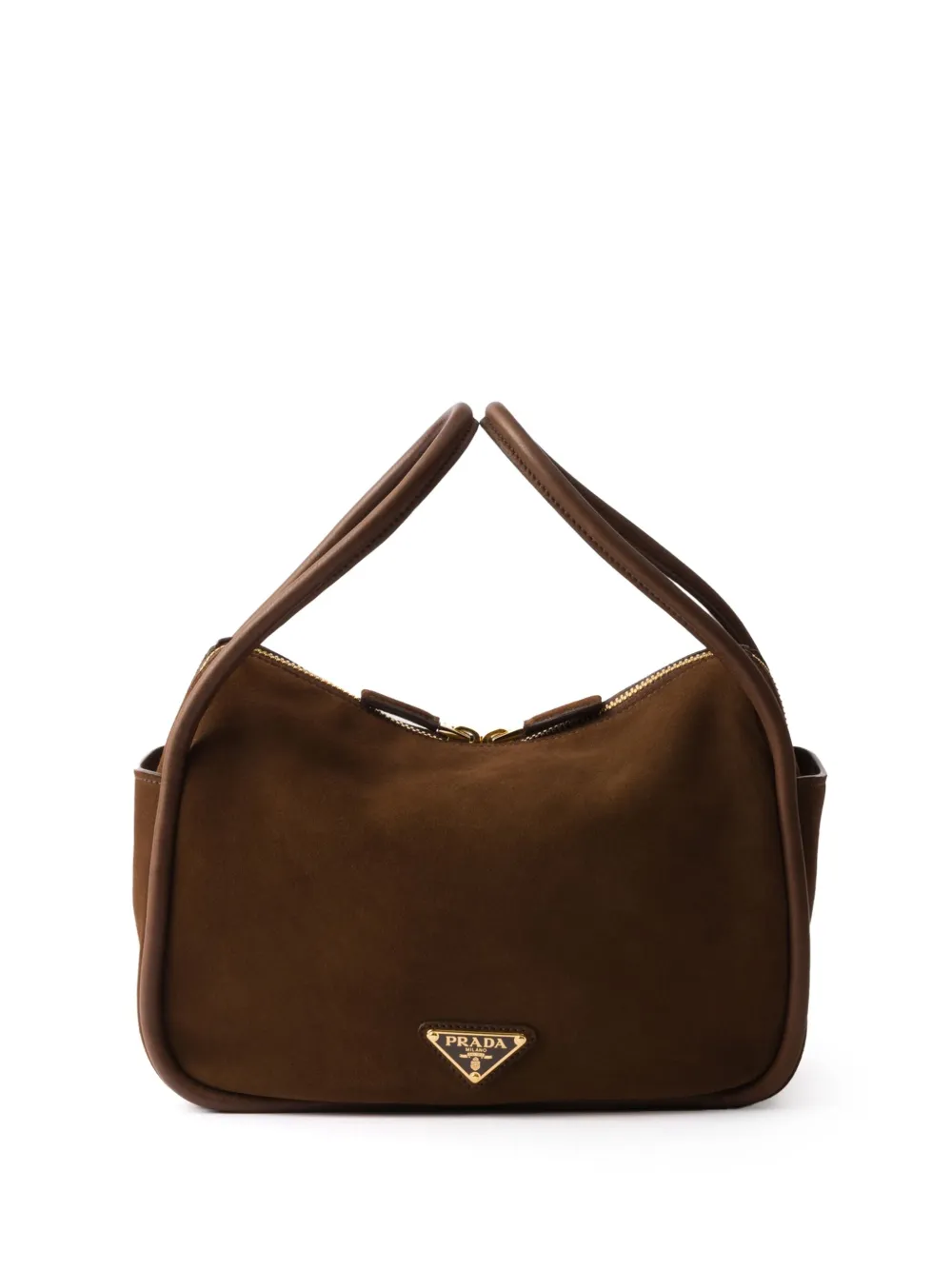 Prada Handtasche Aus Wildleder In ブラウン