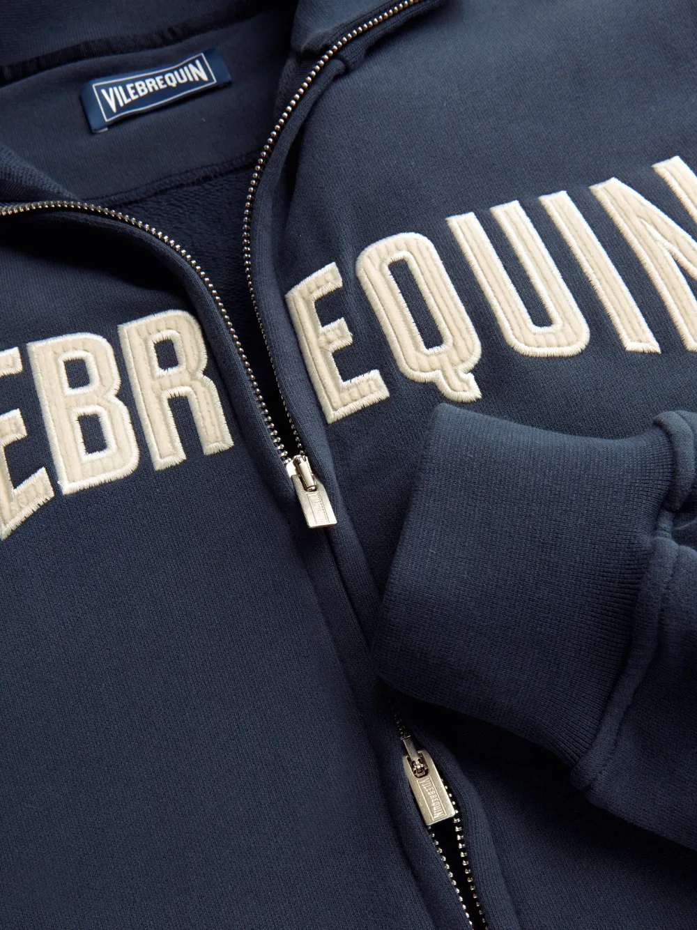 Vilebrequin Sweater met gestikt logo Blauw