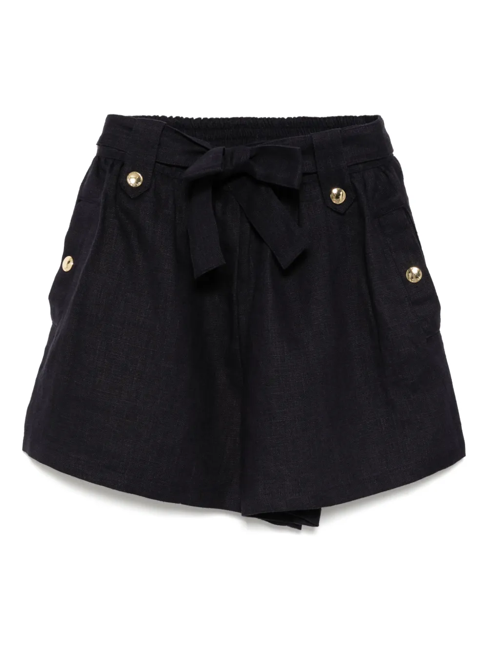 Chloé Kids Linnen shorts Blauw