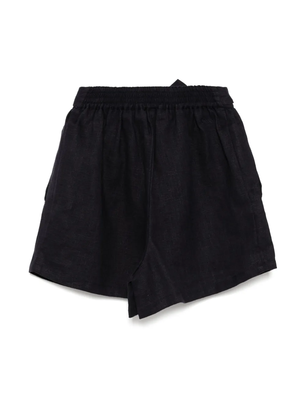 Chloé Kids Linnen shorts Blauw
