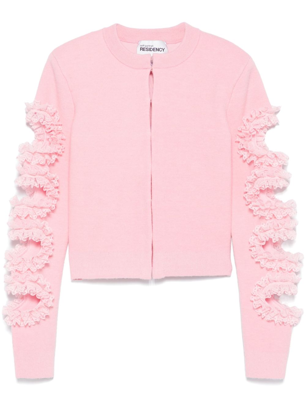 x Christopher Kane cut-out lace-detail cardigan