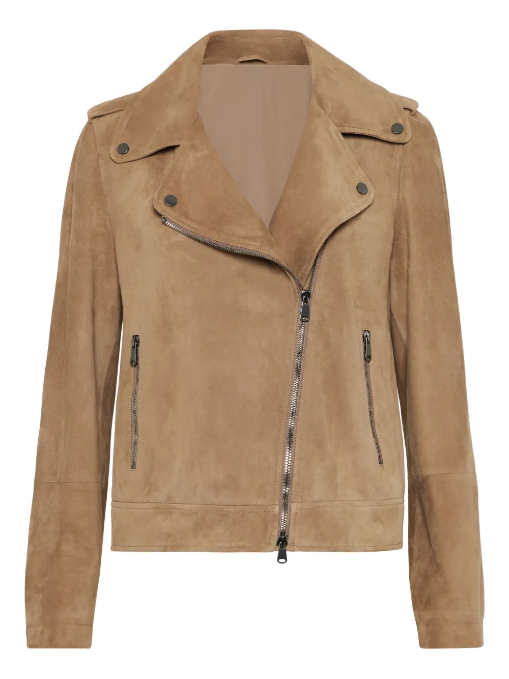 Brunello Cucinelli leather jacket | Brown | Image 1