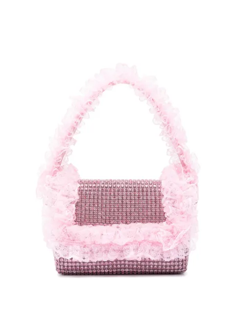 Self-Portrait bolsa de hombro con detalles de cristal