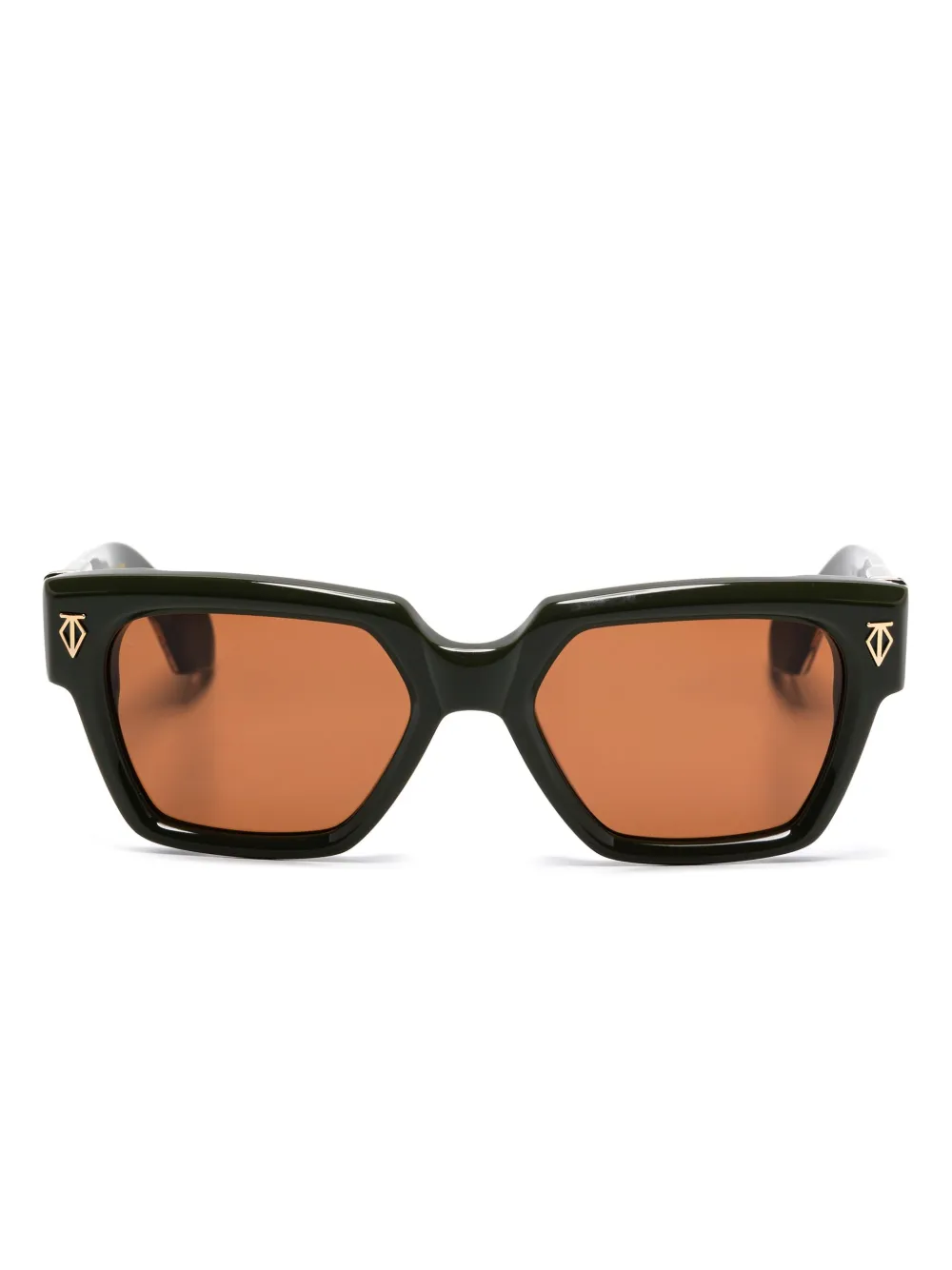 T Henri Eyewear スクエアフレーム サングラス - グリーン T Henri Eyewear スクエアフレーム サングラス - グリーン