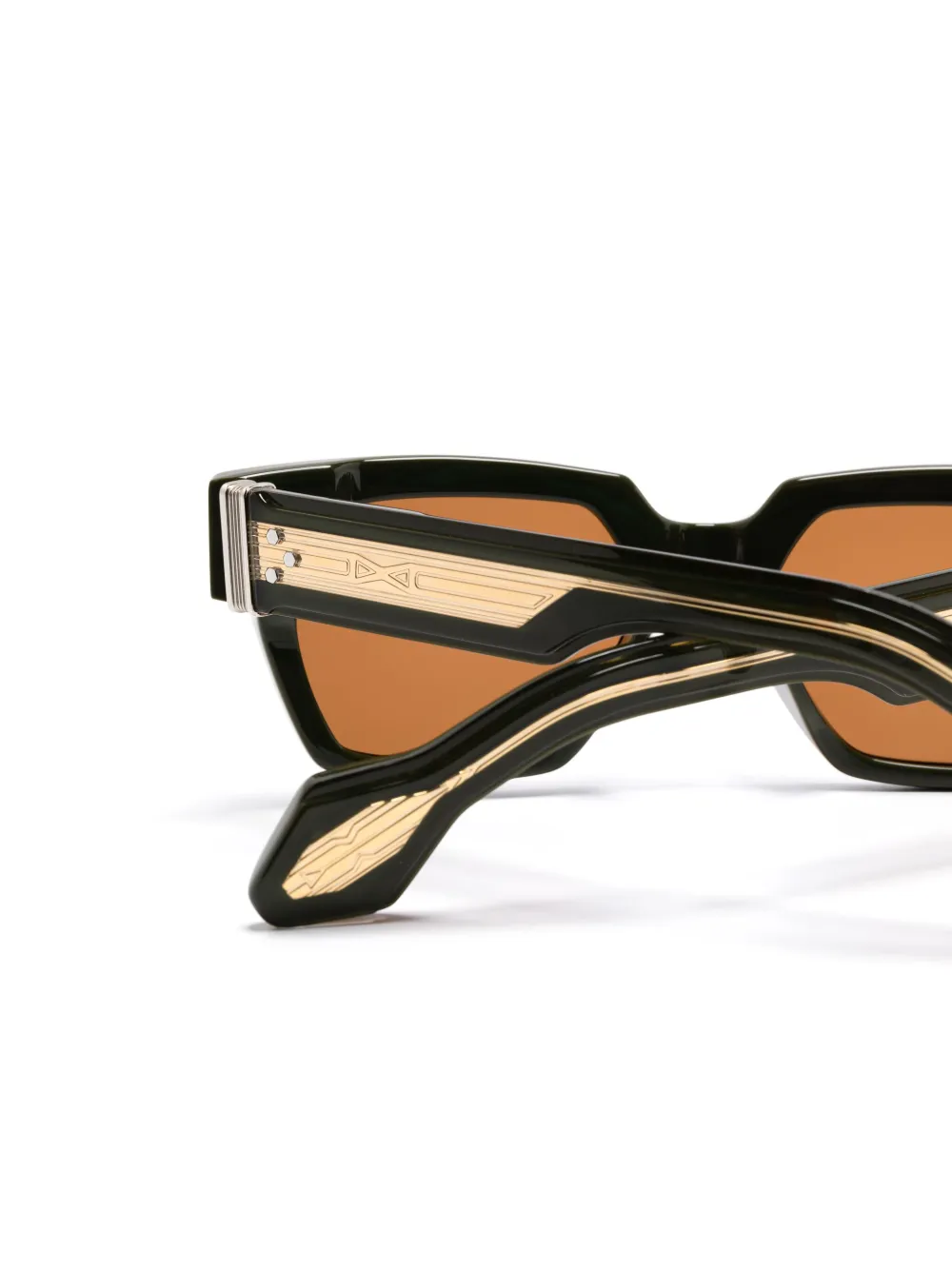 T Henri Eyewear Zonnebril met vierkant montuur Groen