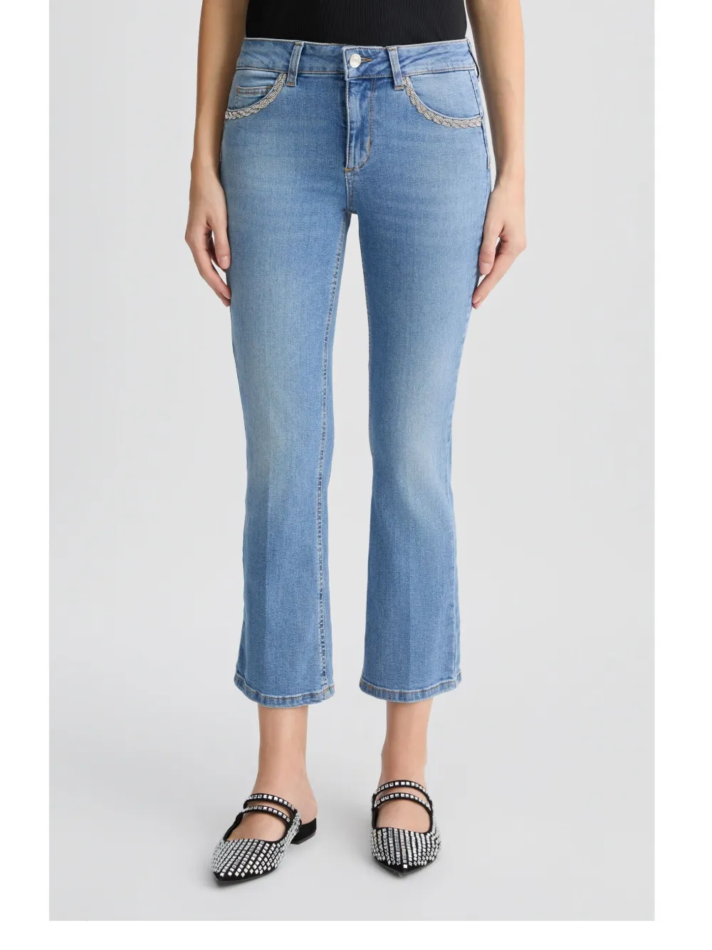 LIU JO Cropped jeans Blauw