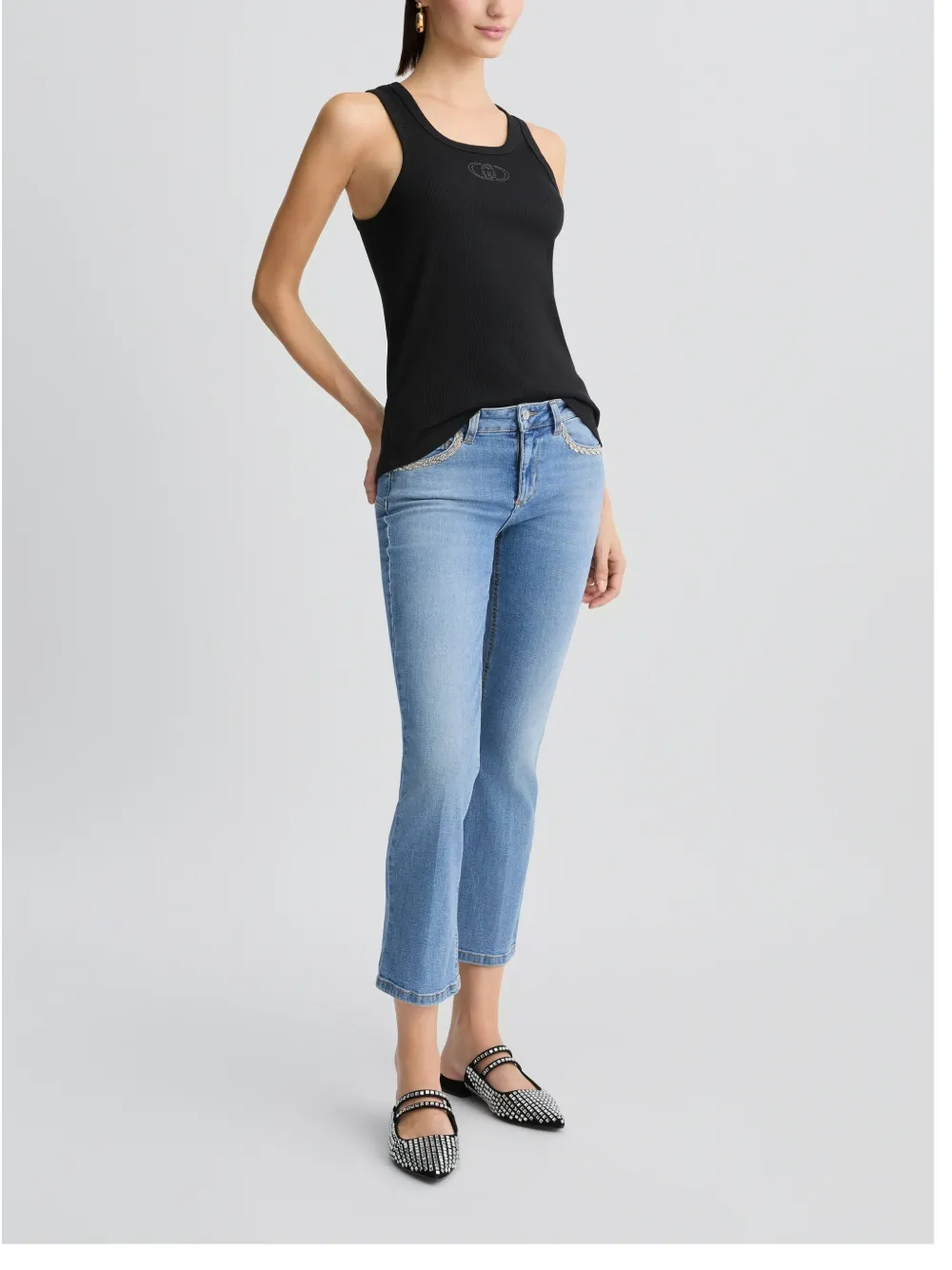 LIU JO Cropped jeans Blauw
