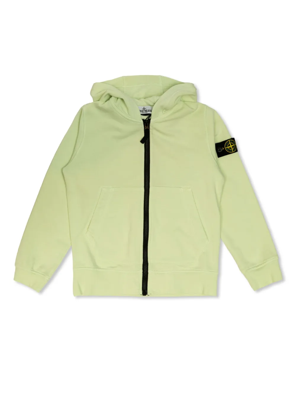 Stone Island Junior Hoodie met Compass-logopatch Groen
