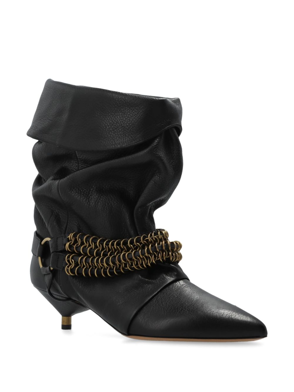 ISABEL MARANT leather boots - Zwart