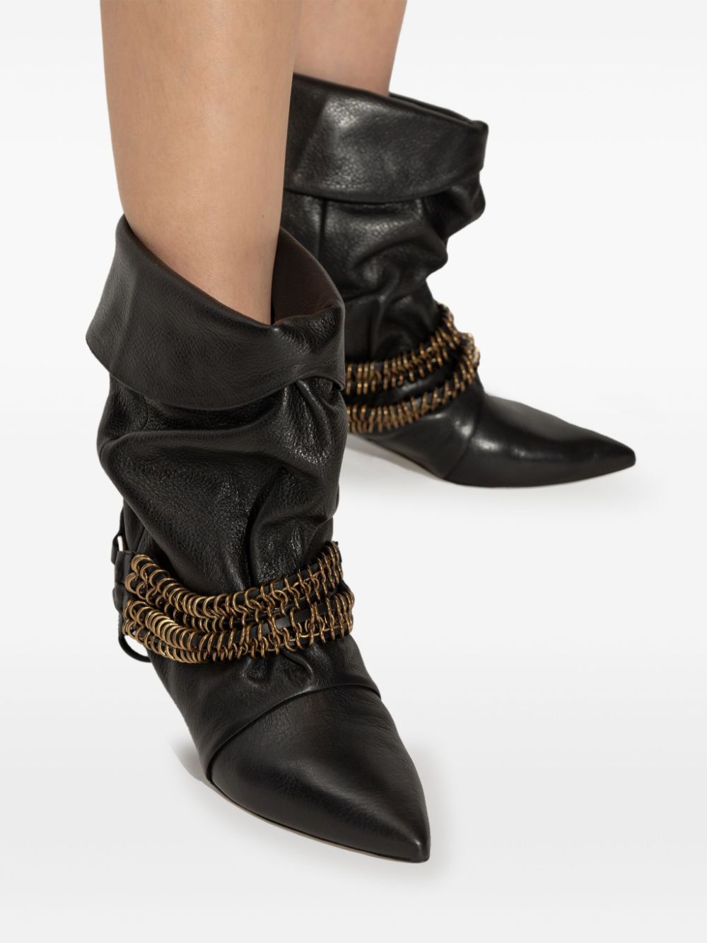 ISABEL MARANT leather boots Black