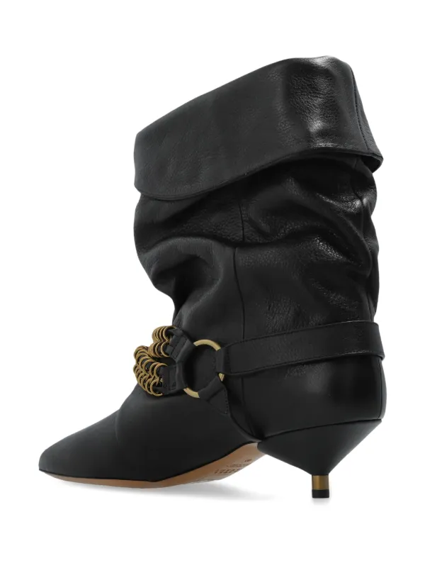 ブーツその他 ISABEL MARANT Edrik leather boots BLACK ISABEL MARANT Edrik Leather Boots | Black | FARFETCH