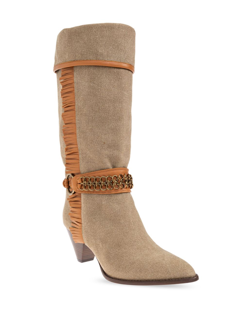 ISABEL MARANT fringe-detail boots - Beige