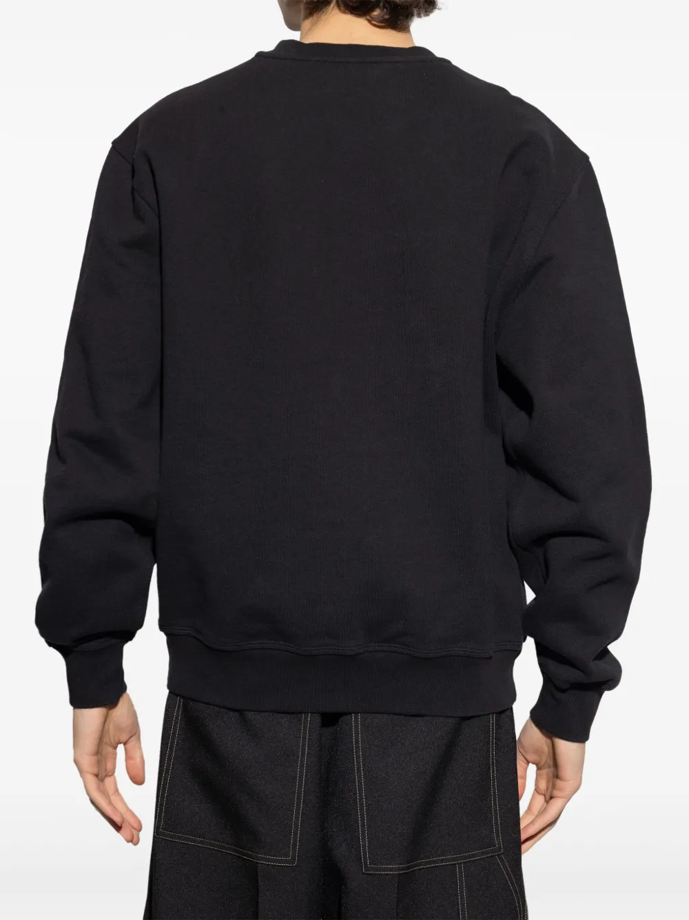 Burberry Sweater met Equestrian Knight-patch Zwart