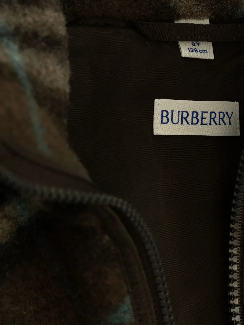 Burberry Kids Salisbury omkeerbaar jack Groen