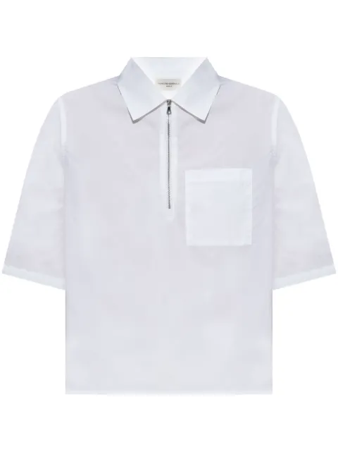 Officine Generale poplin polo shirt
