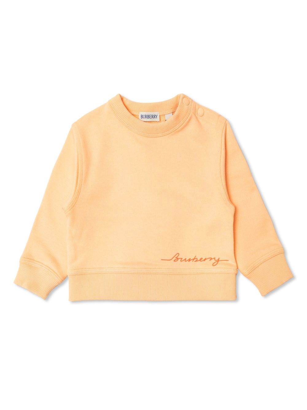 Burberry Kids Sweater met applicatie Oranje