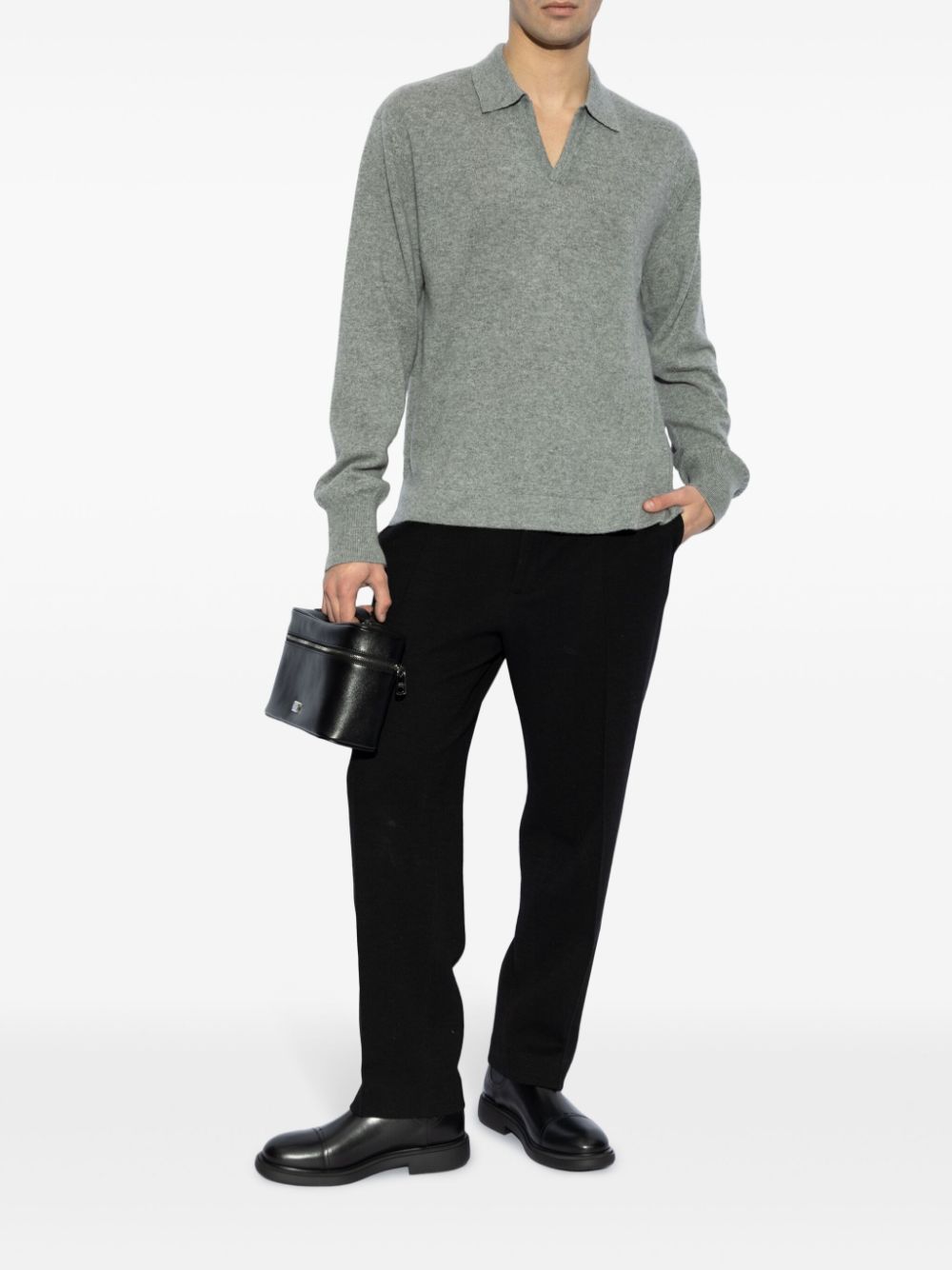 Officine Generale polo sweater - Grijs