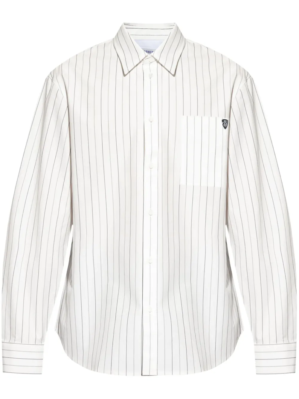 Burberry camisa con rayas estampadas | blanco | Image 1