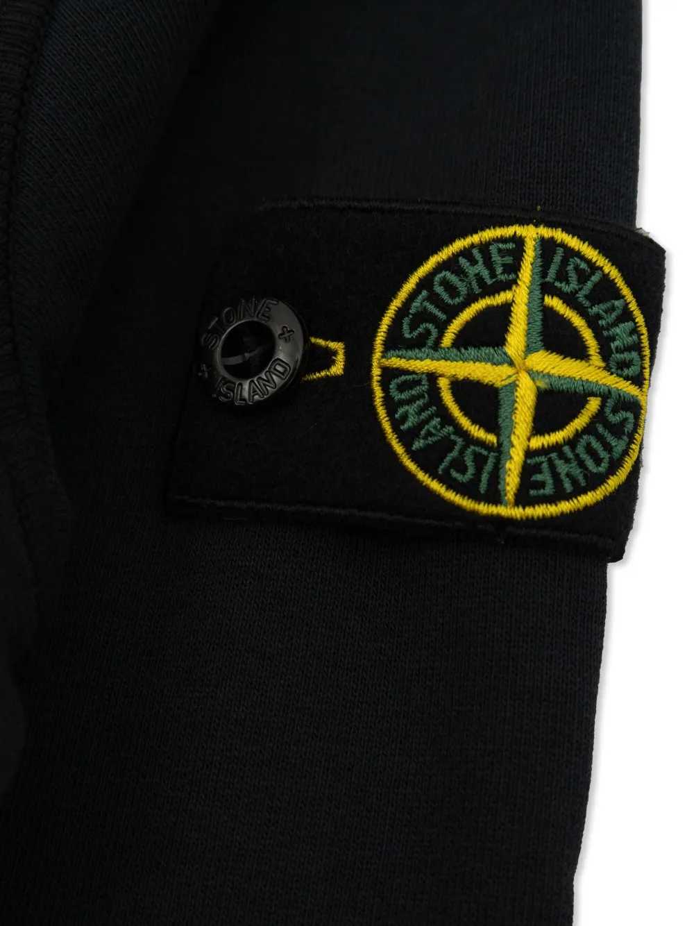Stone Island Junior Hoodie met Compass-logopatch Blauw