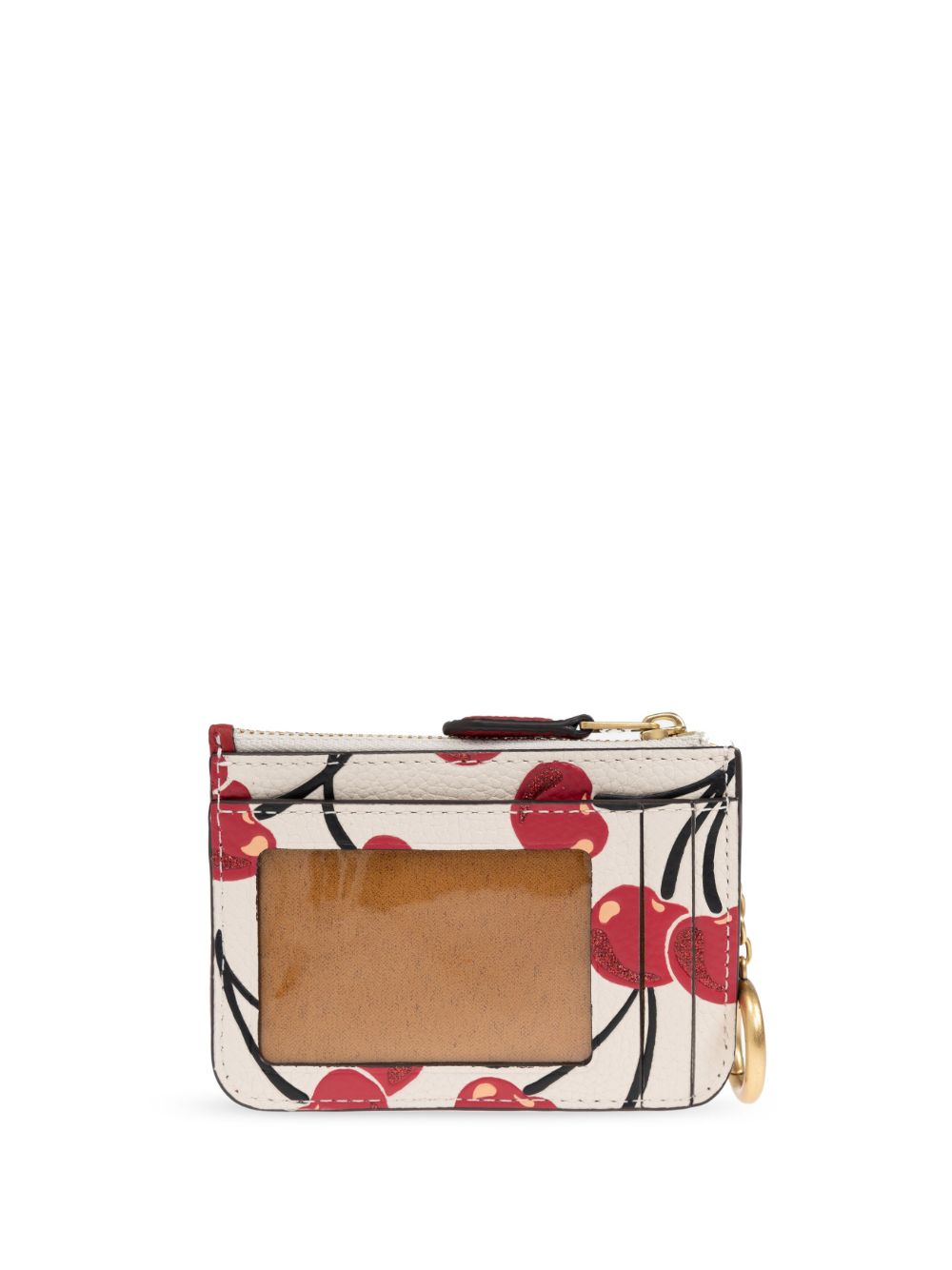 Coach cherry print coin purse - Beige