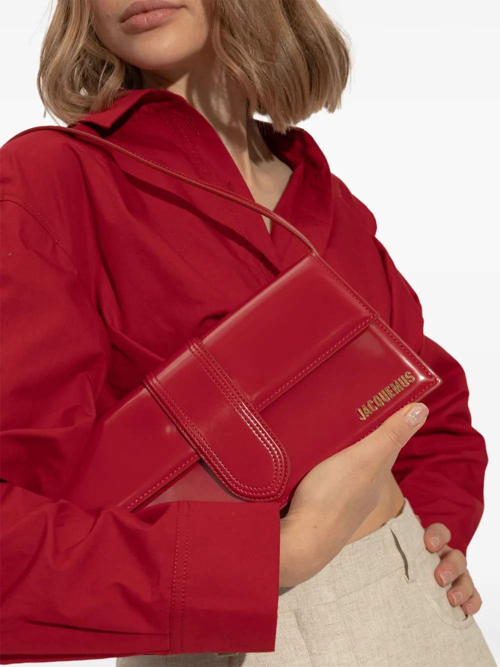 Jacquemus Le Bambino long shoulder bag - Rood