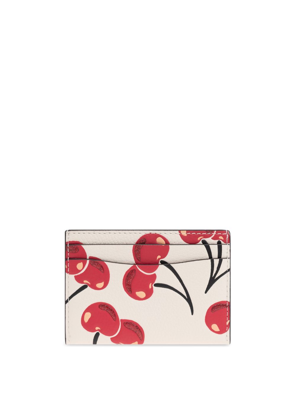 Coach cherry print cardholder - Wit