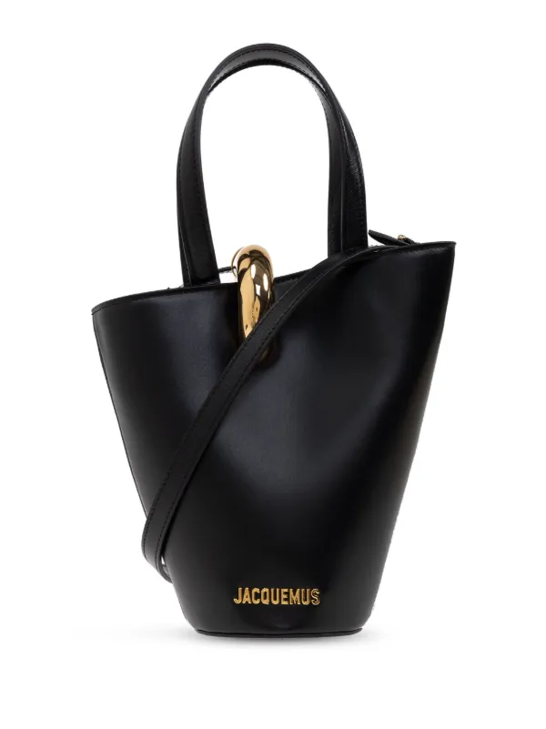 【関税＆送料込み】Jacquemus Shopper 'Le Bambola Moyen' Con Le Bambola Shopper Bag - Jacquemus - Leather - Ivory/Black