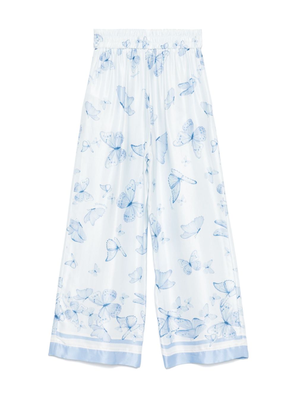 Monnalisa butterfly-print trousers - Blauw