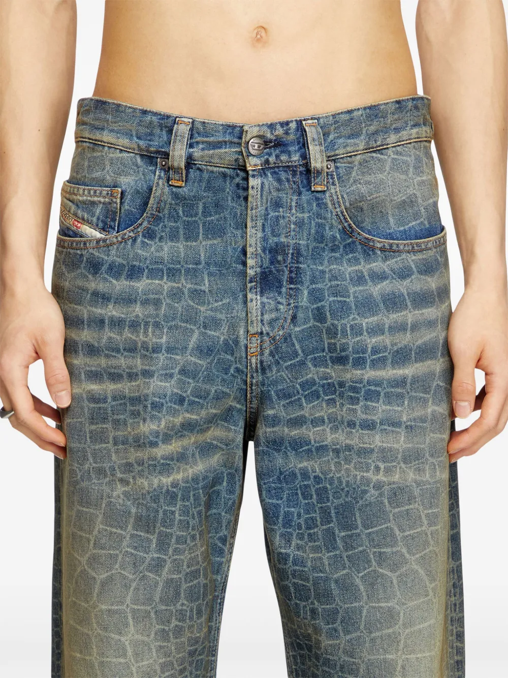 Diesel Lunar New Year of the Snake D-Macro jeans Blauw