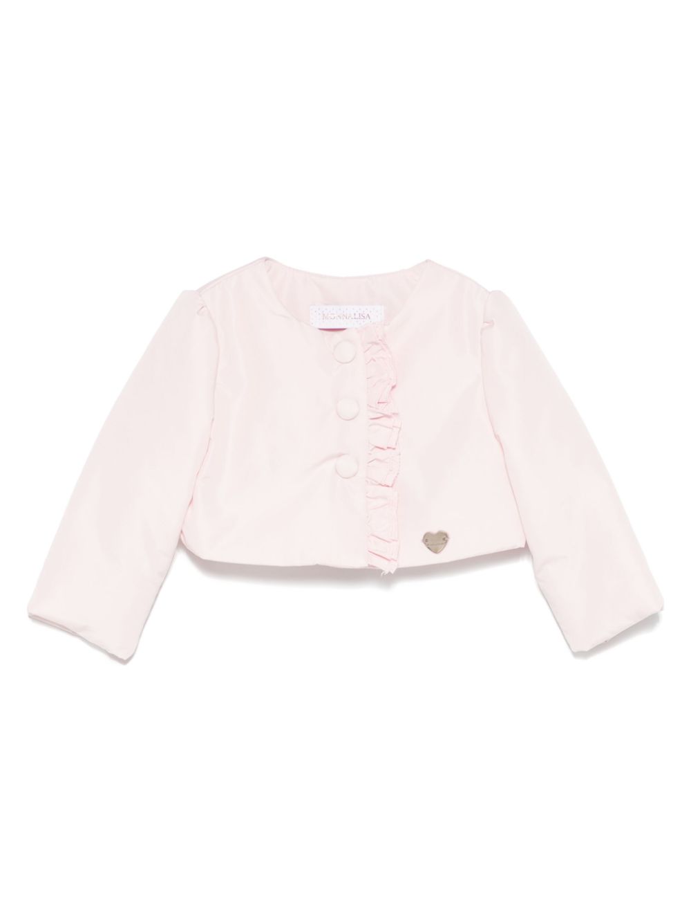 Monnalisa ruffle-detail jacket - Pink