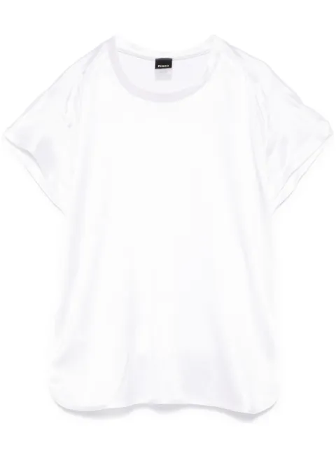 PINKO satin blouse with cap sleeves