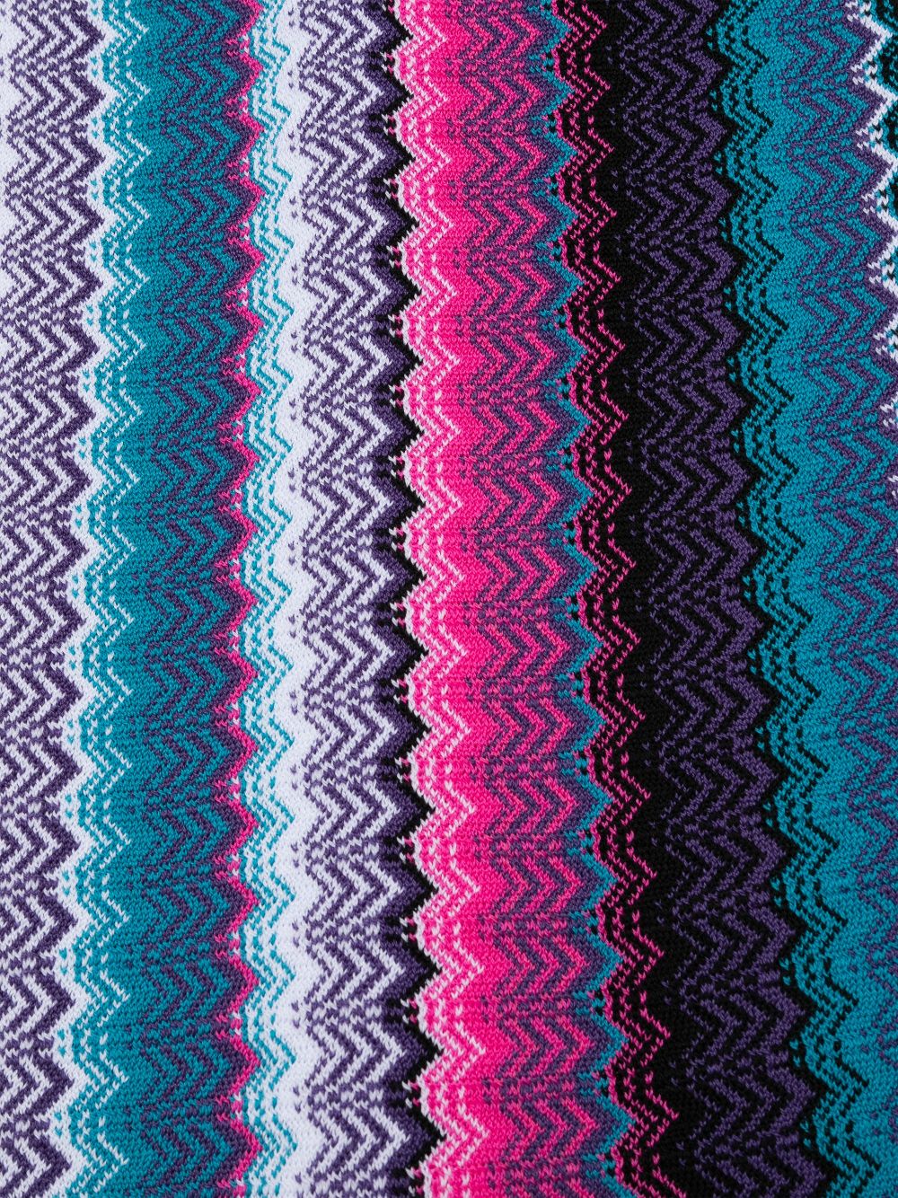 Missoni Sjaal met zigzag patroon - Blauw