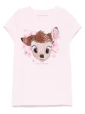 Monnalisa x Disney illustration-print T-shirt - Pink