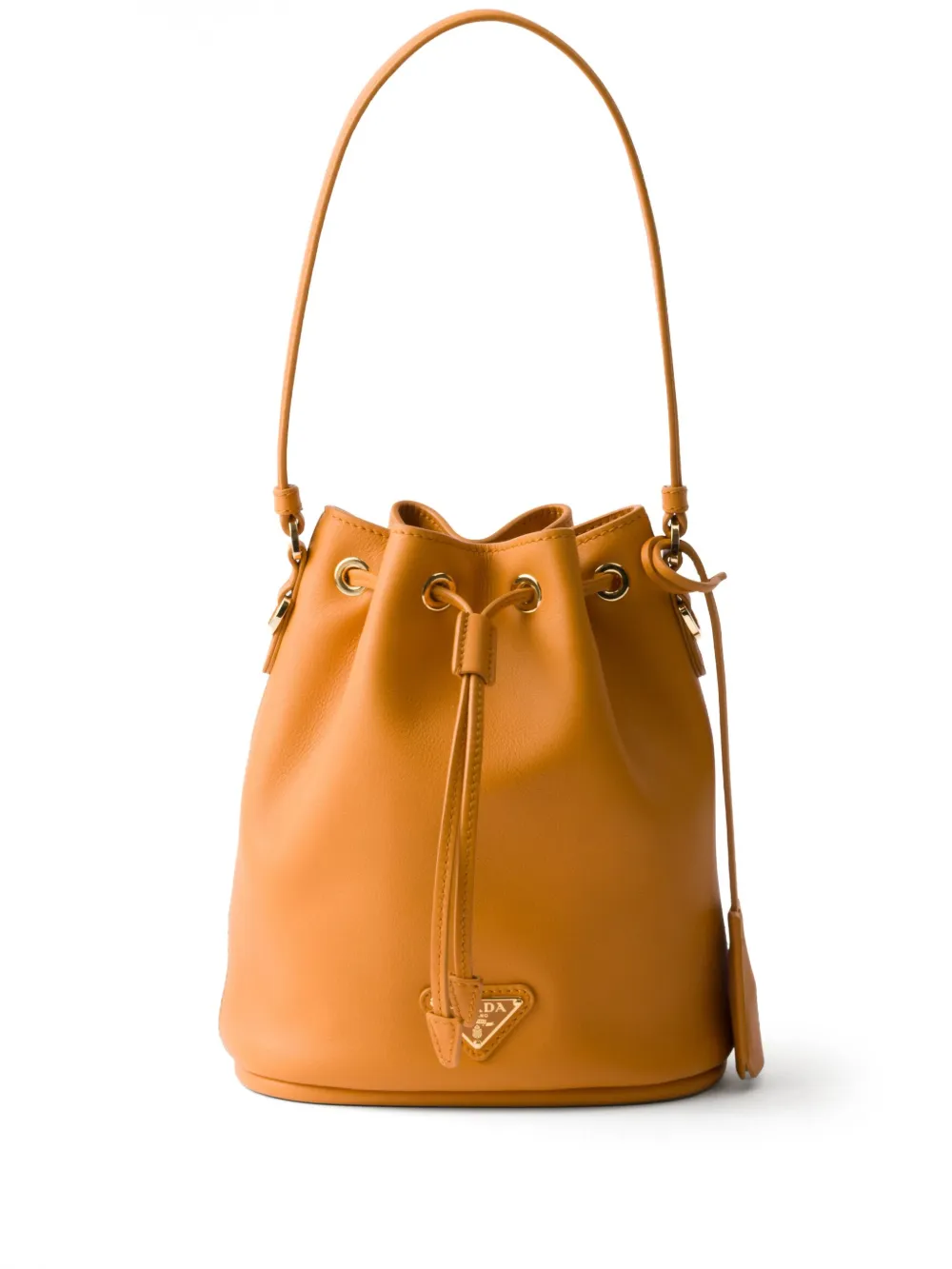 mini leather bucket bag