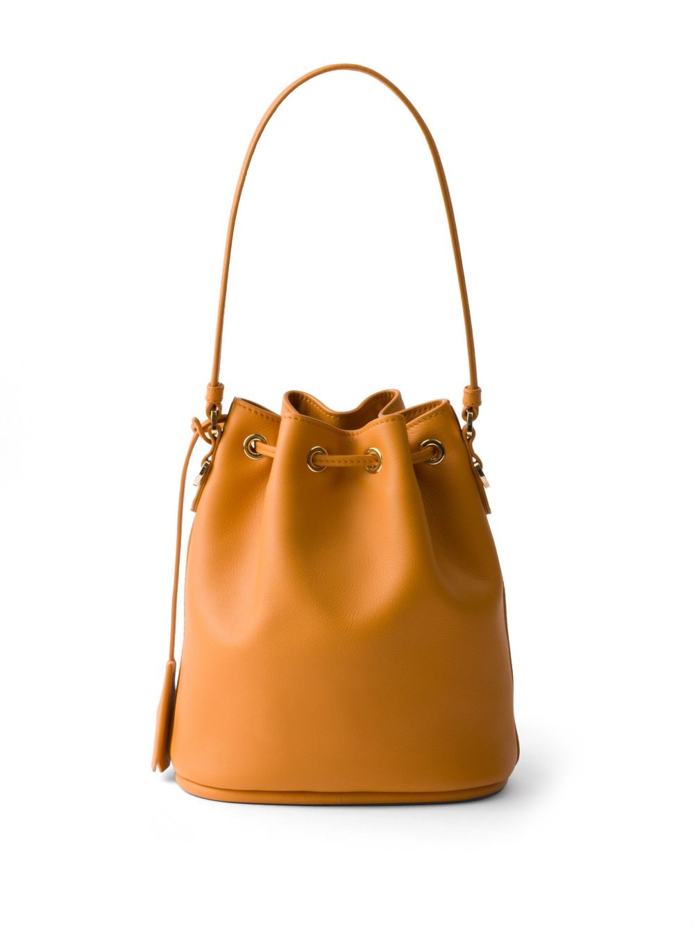 Prada Leren bucket-tas - Oranje