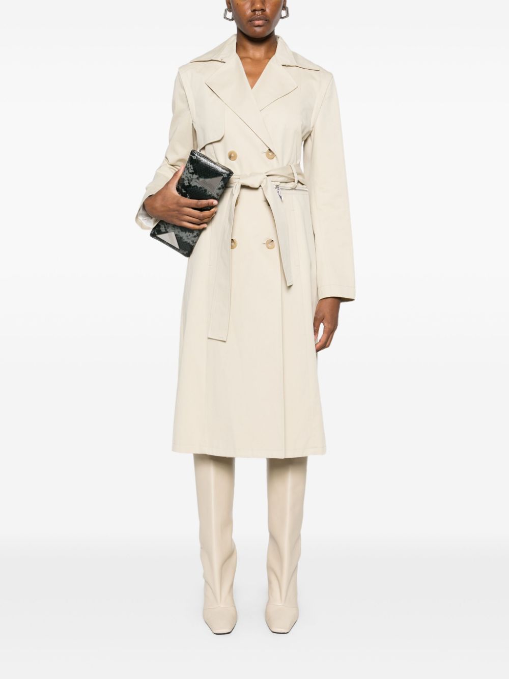 Patrizia Pepe zip-up trench coat - Beige