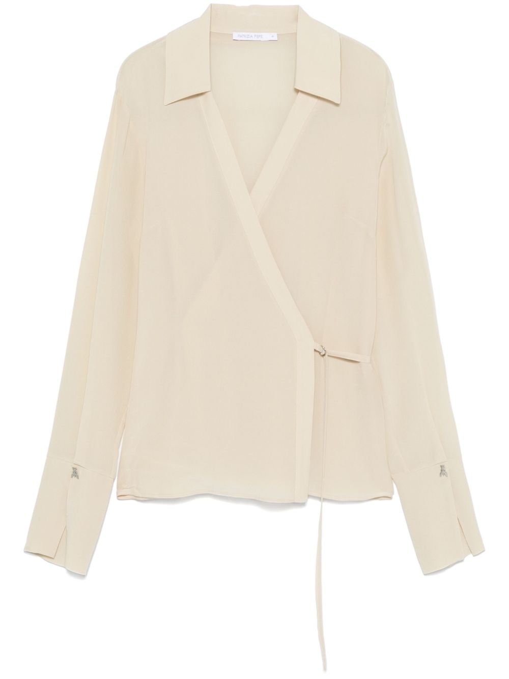 Patrizia Pepe Wikkelblouse Beige