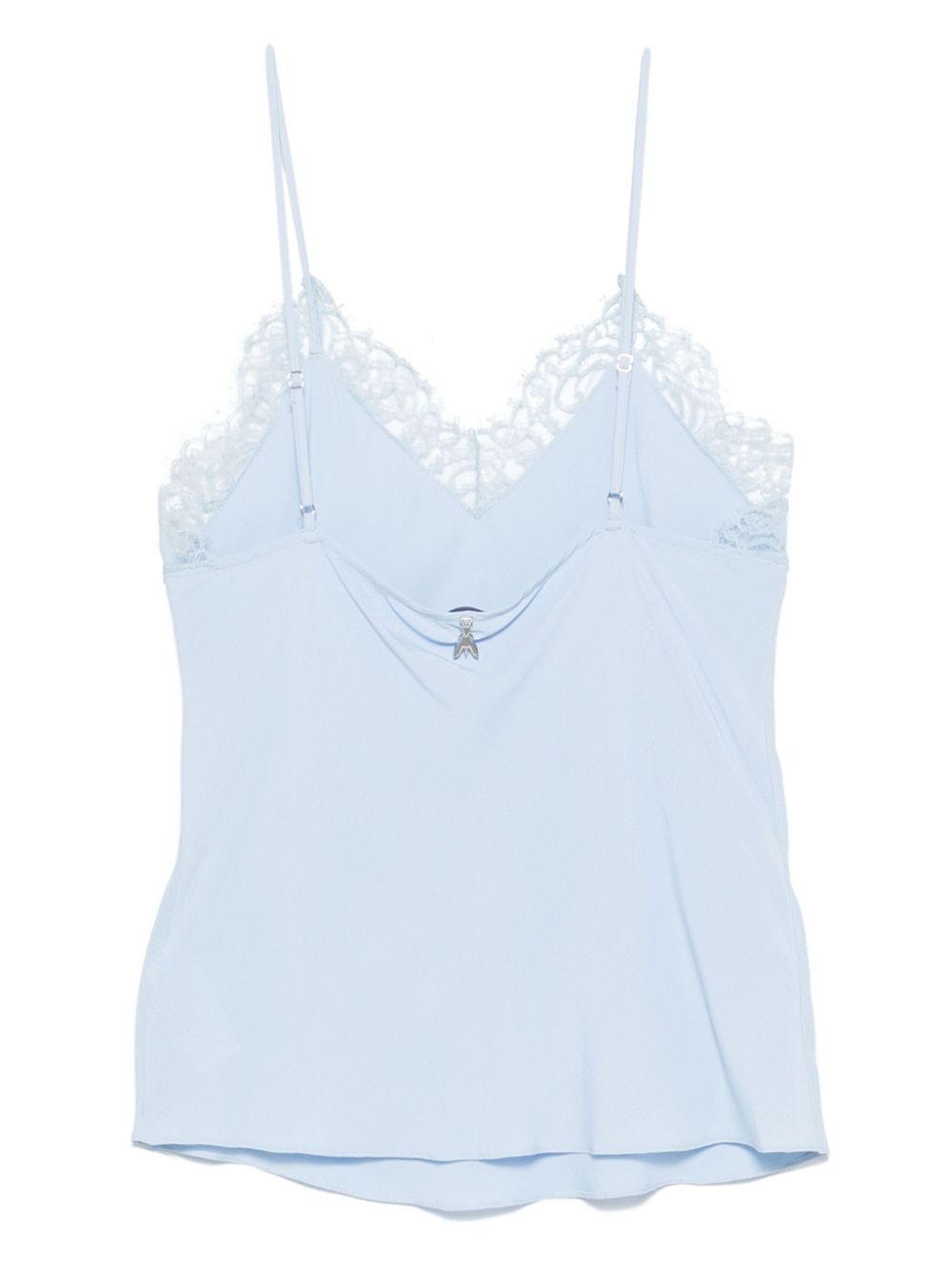 Patrizia Pepe lace-detailed tank top - Blauw