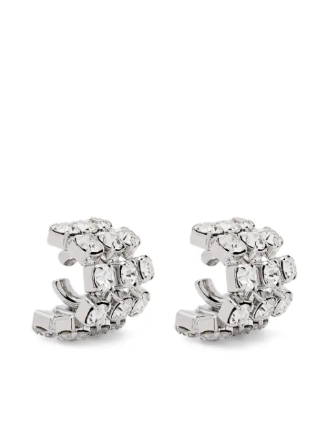 Patrizia Pepe crystal-embellished ear cuffs