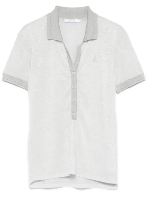 Patrizia Pepe lurex polo shirt