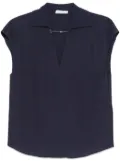 Patrizia Pepe chain-detail blouse - Blue