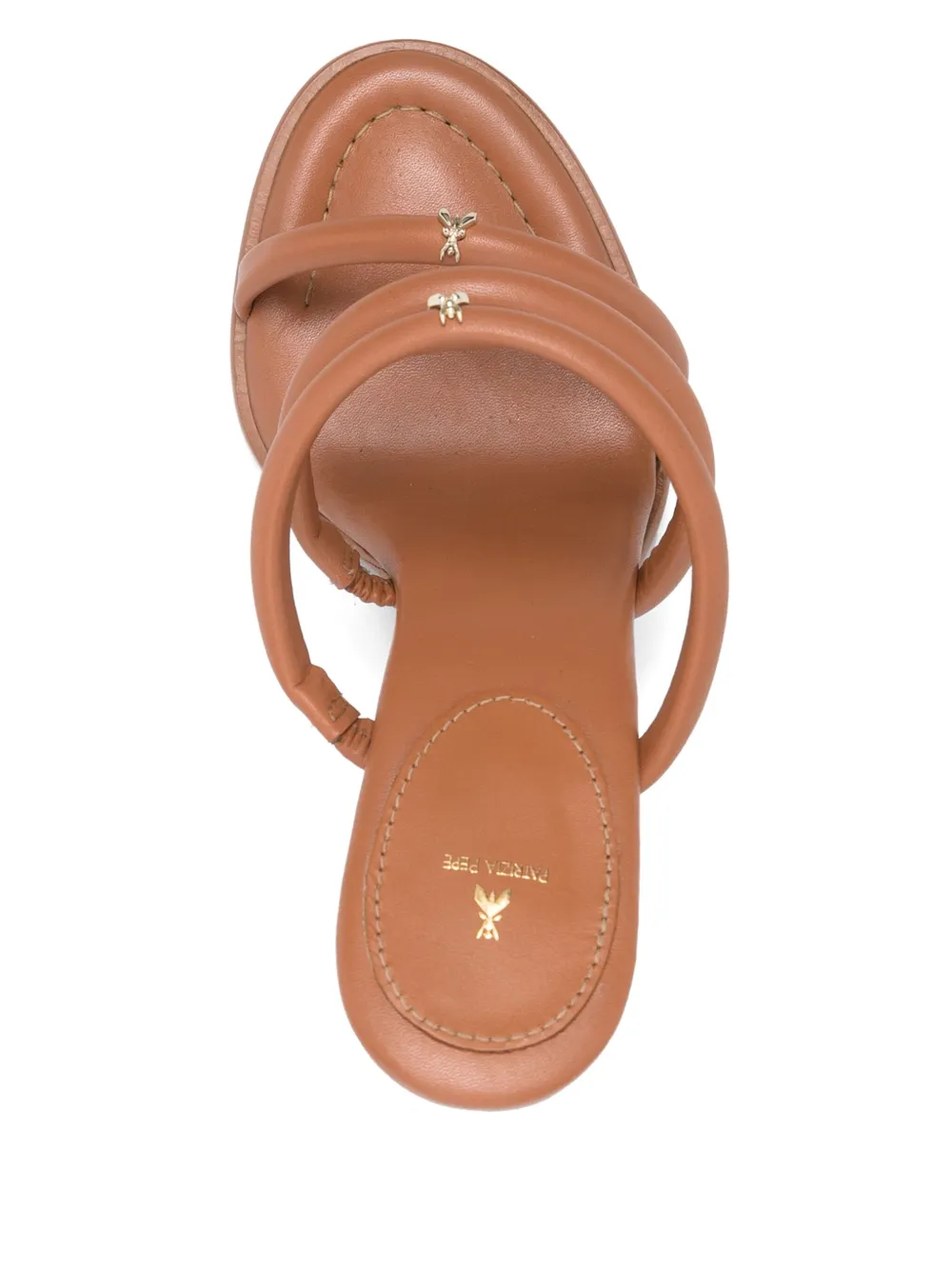 Patrizia Pepe 110 mm sandalen met bandjes Bruin