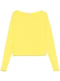 Patrizia Pepe boat-neck top - Yellow