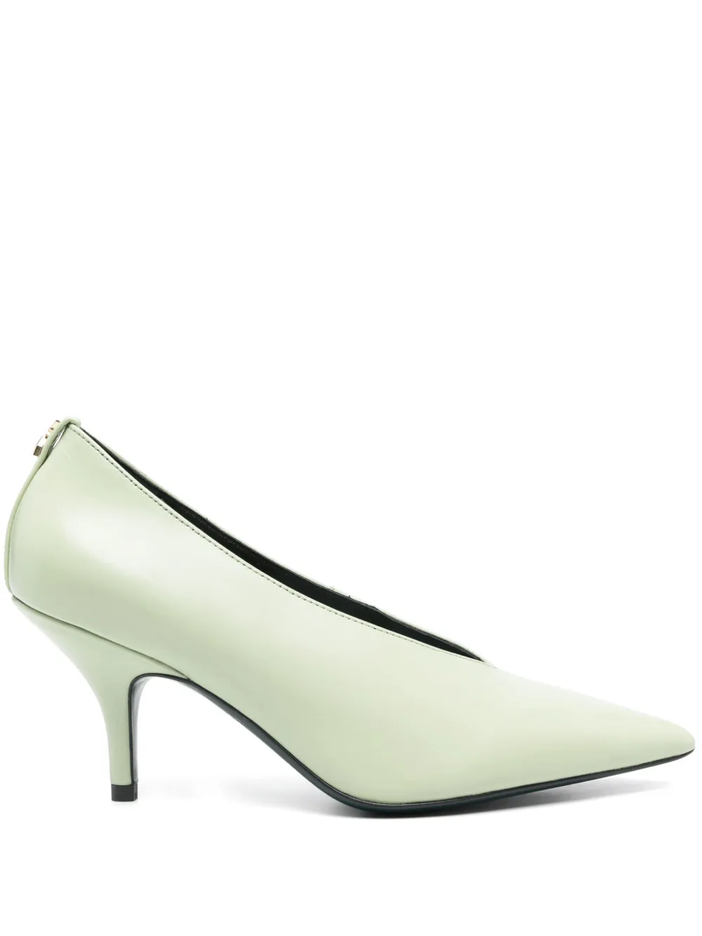 Patrizia Pepe 70mm leather pumps Green